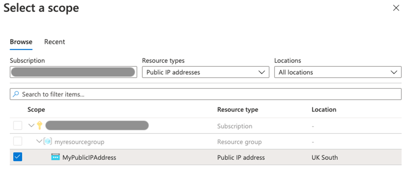 Create metrics scope for DDoS telemetry